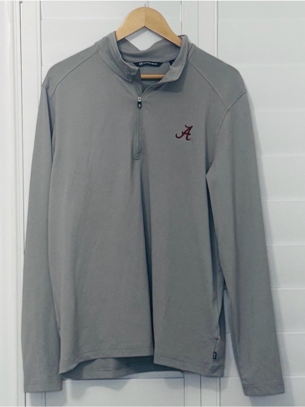 NWT Cutter & Buck Virtue Alabama Crimson Tide Quarter Zip Pullover Size Large